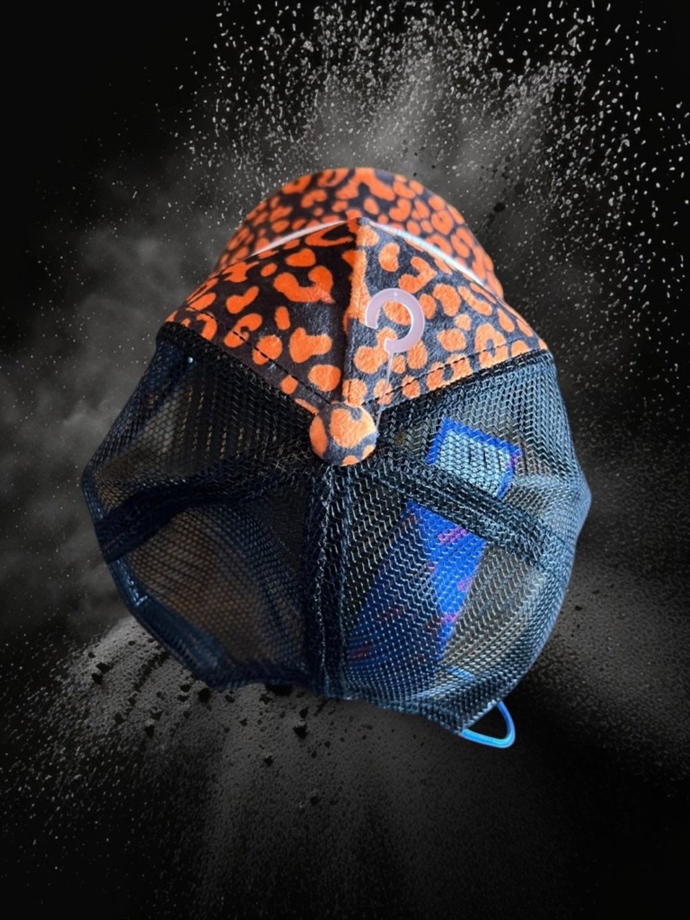 Von Dutch Trucker Hat Orange Leopard Cheetah Print Y2K Mesh Snapback ⚡🌶️✨ - Picture 8 of 13